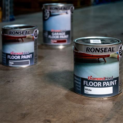 Ronseal Diamond Hard Floor Paint White 750ml Toolstation