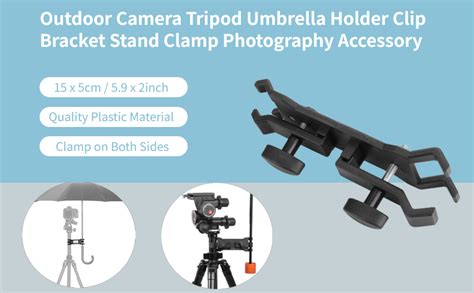 Acouto Umbrella Clip For Tripod Camera Tripod Umbrella Holder Clip