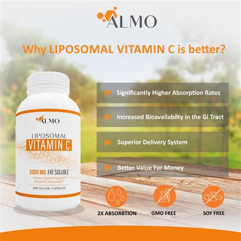 Premium Liposomal Vitamin C Mg Capsules Immune Support