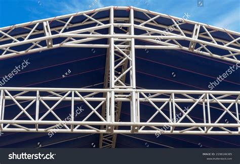 Structure Steel Building Construction On Sky Stock Photo 2198146385 ...