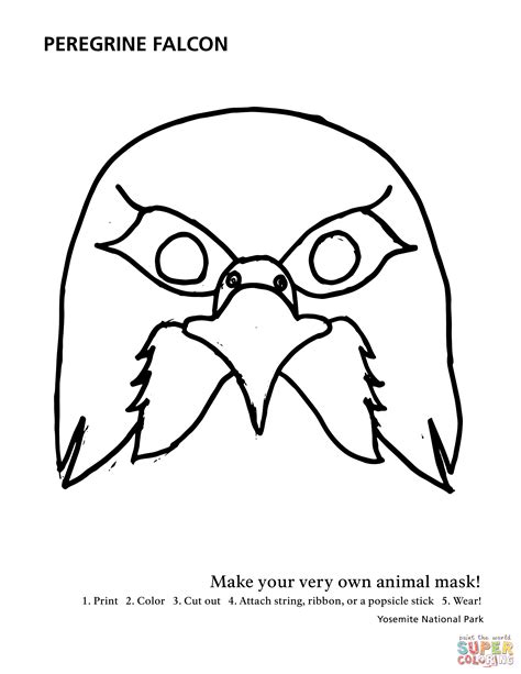 Peregrine Falcon Mask