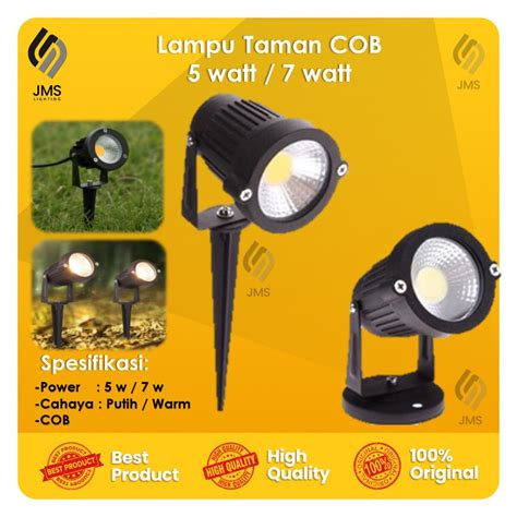 Jual LAMPU TAMAN SOROT LED 5W 7W COB 5 WATT LAMPU TAMAN PUTIH