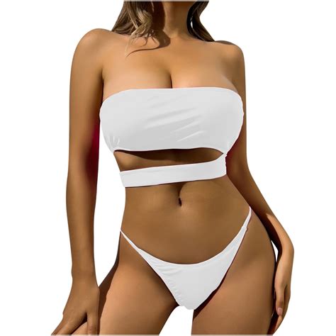 Gamivast Swim Suits For Women 2024 Bikini Sporty High Waist Bikini Sets