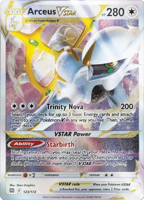 Arceus VSTAR 123 172 Metal Card Miscellaneous Cards Products