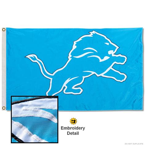 Detroit Lions Embroidered Nylon Flag State Street Products