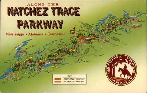 Along the Natchez Trace Parkway Maps