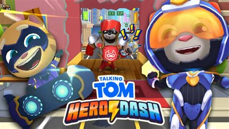 Talking Tom Hero Dash Ginger And Tom Full Screen Walkthrough