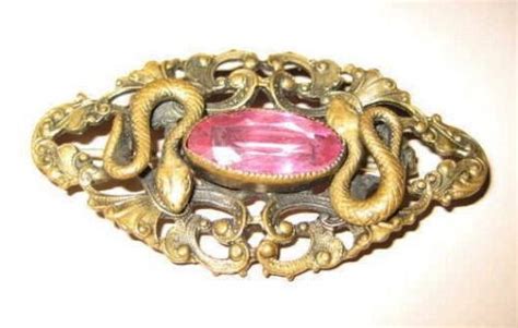 Art Nouveau SNAKE Pin Early 1900 S ANTIQUE Sash Brooch In Etsy Art