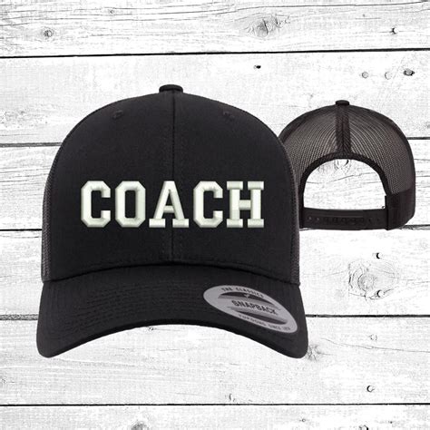 Coach Trucker Hats Sports Baseball Caps Coach Trucker Hats For