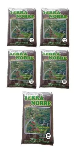 Kit 5 Terra Vegetal Adubada Total 50kg Adubo Plantas Jardim MercadoLivre