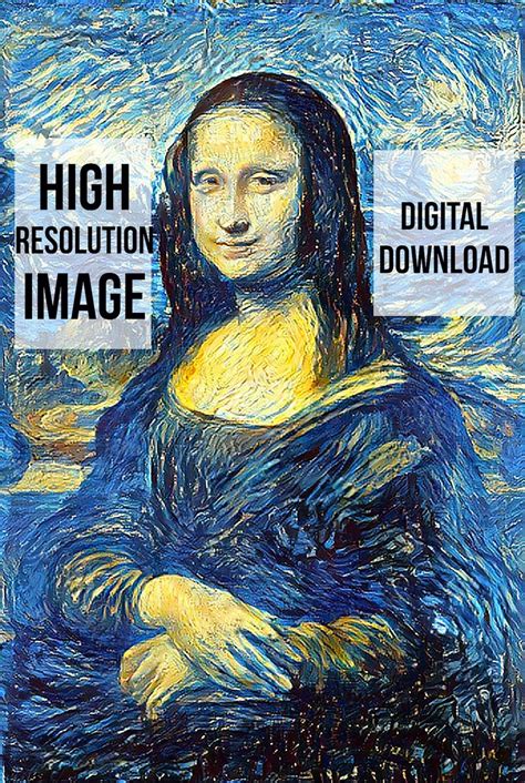 Buy Mona Lisa Gets Vincent Van Gogh S Starry Night Look Online In India