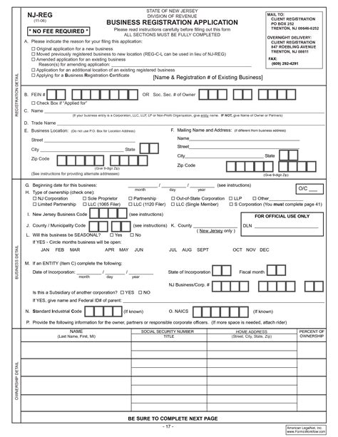 Registration Application Form