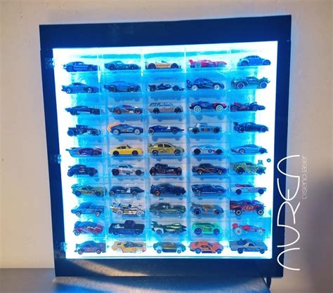 Exhibidor 50 Hot Wheels Con Luz Led Envío Gratis