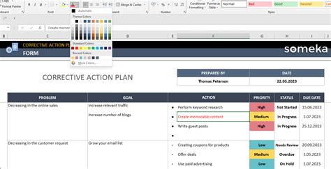 Corrective Action Plan Template [Instant DOWNLOAD]