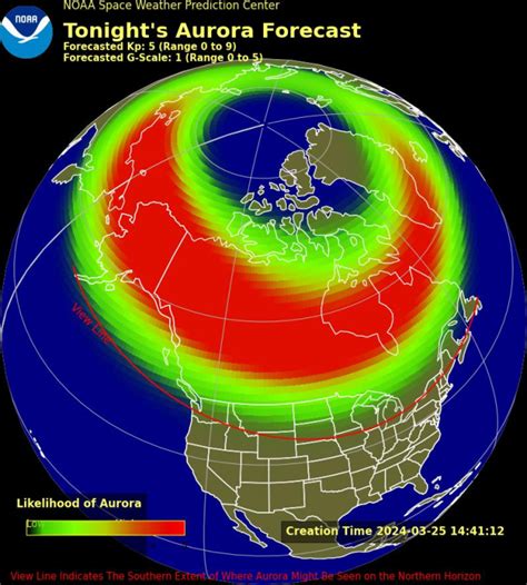 After ‘severe Geomagnetic Storm Only Some May See Northern Lights Monday Forecasts