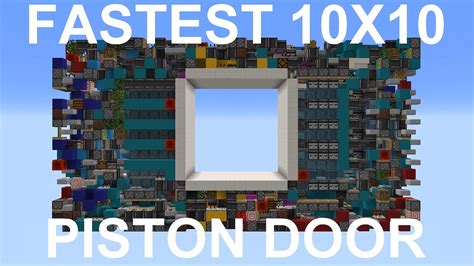 Fastest Seamless 10x10 Piston Door 1 8s Opening Youtube