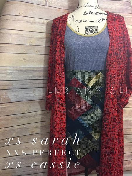 Lularoe Fashion Fall Sarah Cardigan Perfect Tee Cassie Skirt