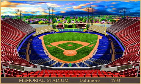 Memorial Stadium 1983 Digital Art By Gary Grigsby Pixels