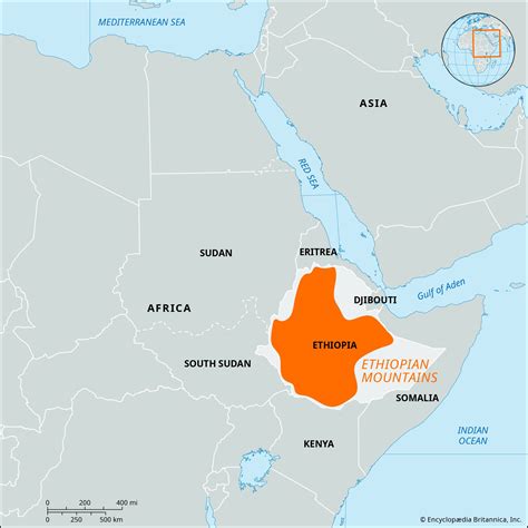 Ethiopian Mountains | Simien Range, Ras Dejen, & Map | Britannica