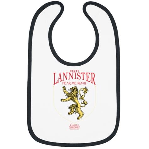 Game Of Thrones House Lannister Sigil Black Bibs Sold By Vlad Goncharov