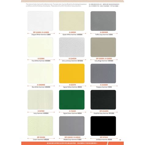 國麗實業 戶外粉末塗料色卡 Kwolin Exterior Powder Coating Color Chart 11 國麗實業股份有限公司