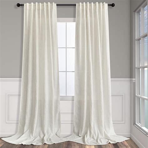 Amazon Natural Linen Curtains 108 Inches Long For Living Room 2