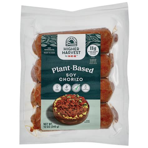 Higher Harvest by H-E-B Plant-Based Soy Chorizo - Shop Tofu & meat