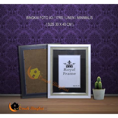 Jual Bingkai Foto Minimalis R X Cm Linen Shopee Indonesia