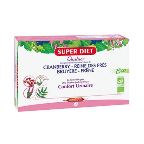 Super Diet Quatuor Reine des Prés Confort Urinaire Bio 20x15ml