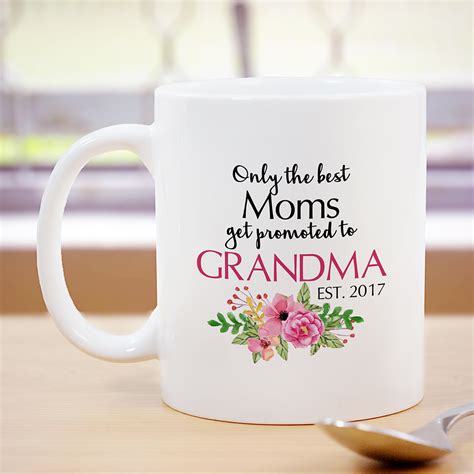 Personalized Promoted To Grandma Mug Tsforyounow