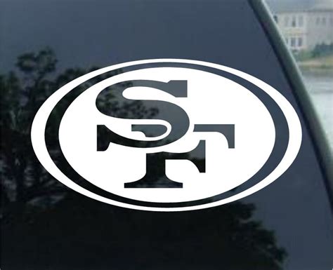 San Francisco 49ers vinyl decal Car window mirror bumper | Etsy