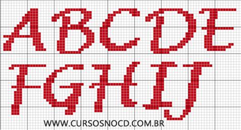 Alfabeto Ponto Cruz Letras Em Ponto Cruz Bordado Ponto Cruz Images