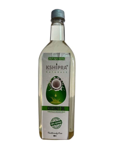 Mono Saturated Cold Pressed L Kshipra Naturals Coconut Oil For