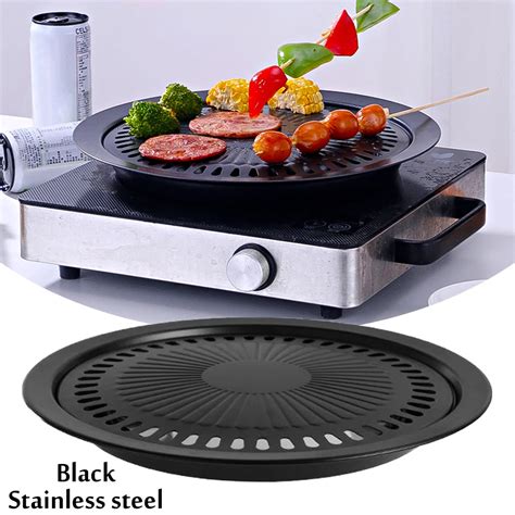 Portable Korean Bbq Grill Pan Charcoal Barbecue Grill Stainless Steel