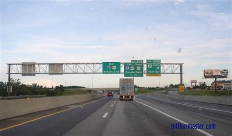 WB I-70 at the first exit of the interchange. (June, 2010)