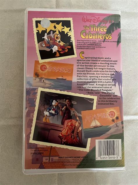 Disney S The Three Caballeros VHS Etsy