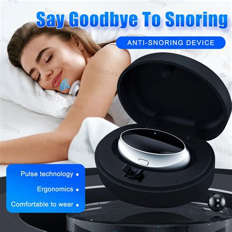 Smart Anti Snoring Device Ems Low Frequency Pulse Noise Reduction