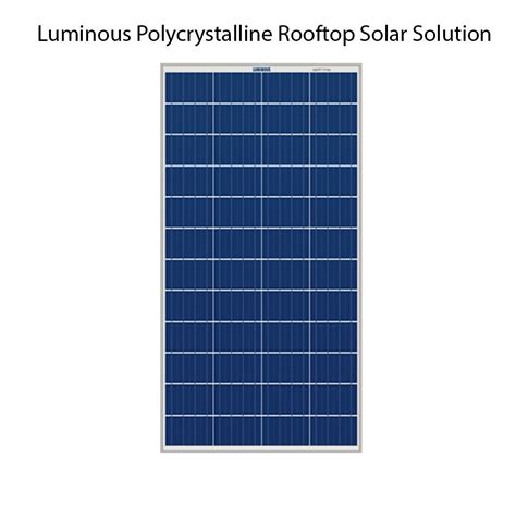 Luminous Polycrystalline Rooftop Solar Solution 500W 24V At Rs 12550