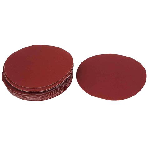 Rannb Pcs Sanding Discs Round Inch Dia Grit Pad Flocking