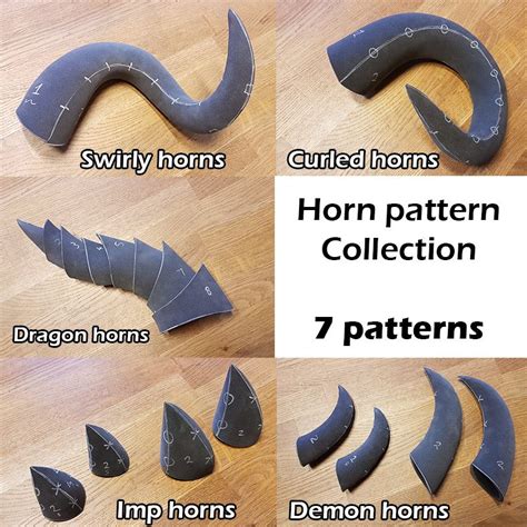 Foam Horns Pattern Collection 7 Patterns And Instruction Ebook