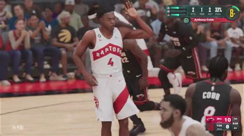 Nba 2k23 Mycareer Miami Heat Vs Toronto Raptors Ps5 Regular Season Youtube