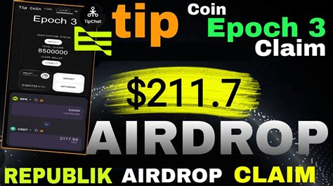 Tip Coin Airdrop Epoch Claim Update Republik Airdrop Republic