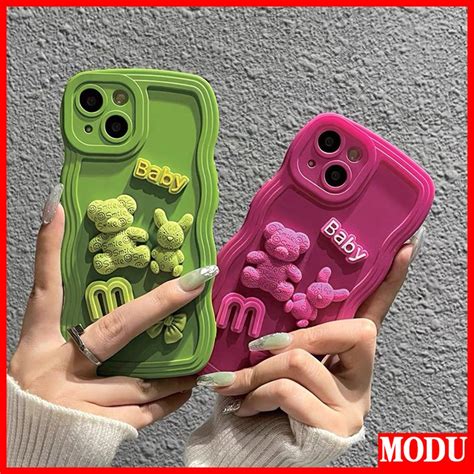 Modu Casing D Wave Silicona L Quida Baby Bear Funda Para Huawei Nova