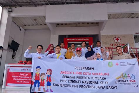 PMI Sukabumi Lepas Dua Anggota PMR Untuk Ikuti Jumbara Nasional IX