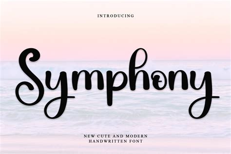 Symphony Font By PiPi Creative Creative Fabrica