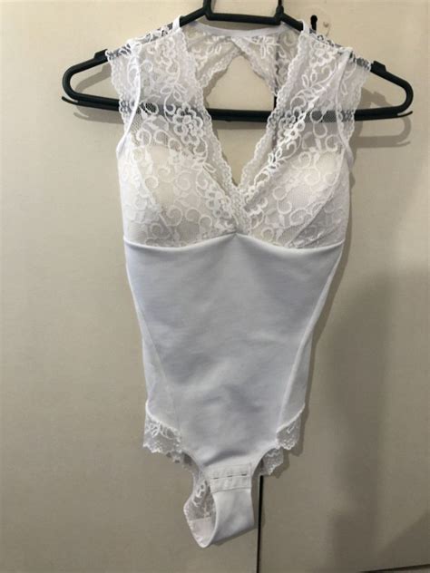 Body Branco Renda Demillus Lingerie Feminina Demillus Usado 32188238