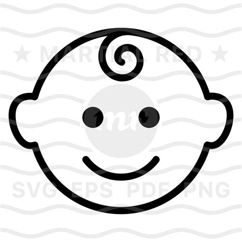 Cara de bebé svg bebé svg recién nacido svg niño pequeño Etsy España