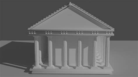 Treasury Of Ancient Greece Free 3d Model Cgtrader