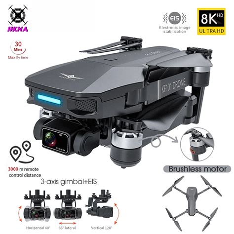 2022 KF101 Max GPS Drone 4K Professional 8K HD EIS Camera 3 Axis Gimbal