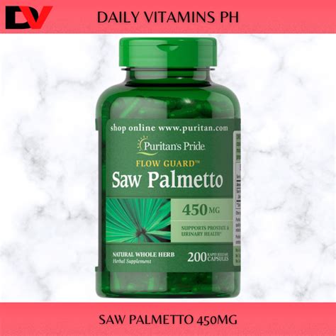 Puritan S Pride Saw Palmetto Mg Capsules Supports Prostate